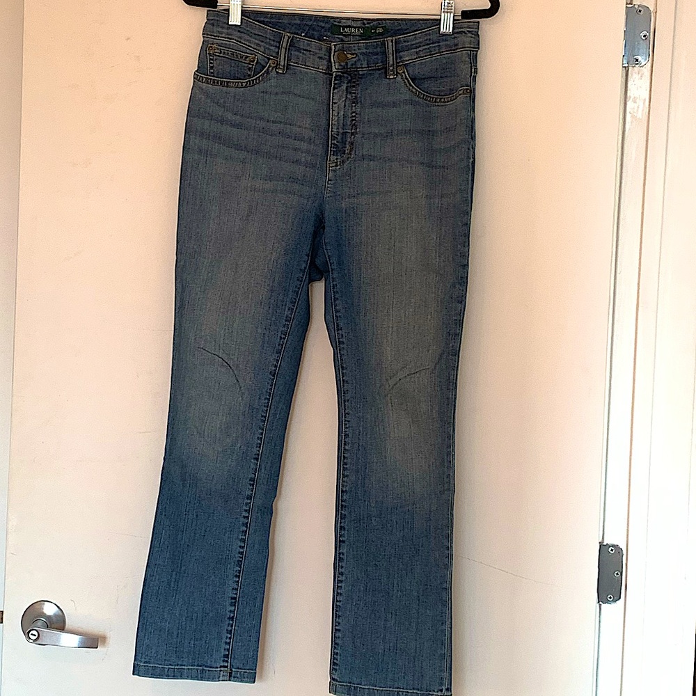 Lauren Ralph Lauren Straight Leg Jean, Size 8P